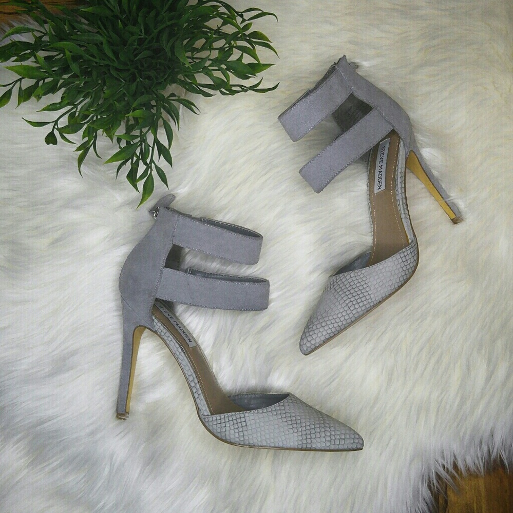 Gray Pointed Toe Steve Madden Heels